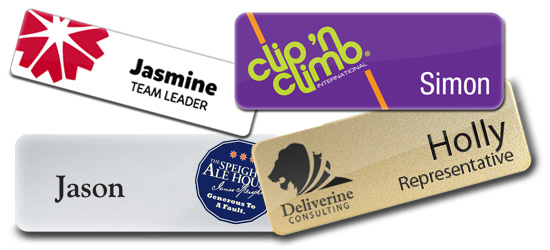 plastic name badges